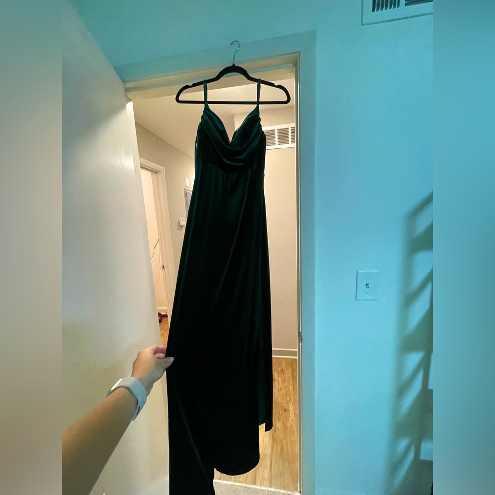 Revelry emerald Green velvet dress